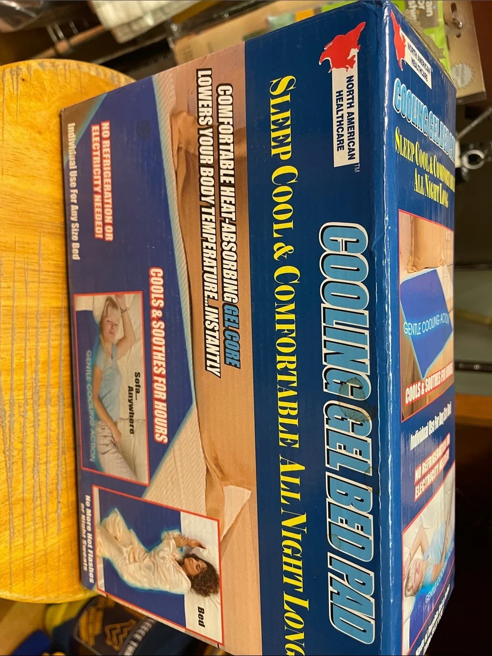 NIB Cooling Gel Bed Pad - Blue